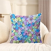 billiga blom- och växtstil-Blommor dekorativa kastkuddar överdrag 1PC vår sommar mjuk fyrkantig soffa kuddfodral kuddfodral för sovrum vardagsrum soffa stol