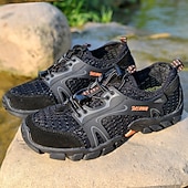 baratos Ténis para Homem-calçados masculinos para caminhadas ao ar livre, malha respirável com sola durável, calçados confortáveis para trilhas