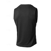 preiswerte Fitness Tank-Tops-Herren Tank Top Weste Unterhemd Ärmelloses Shirt Ärmellos Rundhalsausschnitt Sommer Einfach Mode Designer Basic Urlaub Straße Ausgehen Schwarz Weiß Wein Top T-Shirt für Herren