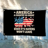 ieftine Steaguri de grădină, banner-Steag patriotic 4 iulie Exterior Interior cu gromete Ziua Independenței Decoruri pentru curte și grădină americană Banner semn de sărbătoare