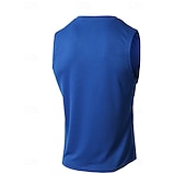 preiswerte Fitness Tank-Tops-Herren Tank Top Weste Unterhemd Ärmelloses Shirt Ärmellos Rundhalsausschnitt Sommer Einfach Mode Designer Basic Urlaub Straße Ausgehen Schwarz Weiß Wein Top T-Shirt für Herren