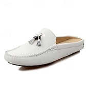 ieftine sandală de rochie-mocasini pentru bărbați din piele naturală – pantofi de șofer clasici cu ciucuri, mocasini casual confortabili pentru afaceri și purtare zilnică