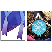billige Anime-kostymer-Genshin Impact Cosplay Citlali Anime Cosplay kostyme Drakter Cosplay-drakter Karneval Maskerade Ytelse Fest Frakk Skjørte Hansker Til Dame Voksne