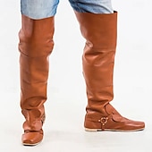 levne obuv-Retro Středověké Renesanční Boty Pánské Dámské Unisex Keltské Pirát předvečer Všech svatých Karneval Plesová maškaráda Večírek Plesová maškaráda Dospělé Boty