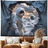 halpa Planeetta Kudelma-Planeetta Universumi Astronautti Riippuva Gobeliini Taide Suuri Gobeliini Seinäläjä Decor Valokuvatausta Peitto Verho Koti Makuhuone Olohuone Koriste
