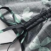 voordelige Overhemden-Dames Overhemd Katoenen linnen overhemden Linnen overhemd Knoop omhoog Bloem Dagelijks Stijlvol Casual Korte mouw Overhemdkraag Normale tops Dagelijks Feestdagen Uitgaan Knop Afdrukken Zwart Lente