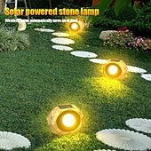 billiga Utomhusspotlights-led solenergi utomhusljus spotlights bärbar vattentät led varmvit/vit spotlight landskapssimulering stenljus för trottoar innergård gräsmatta belysning 1st