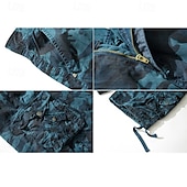 preiswerte Klassiker-Herren Cargo-Shorts Shorts mit Camouflage-Muster Shorts Sommershorts Bein Kordelzug Mehrere Taschen Klappentasche Tarnung Komfort tragbar Knielang Outdoor Sport Täglich Mode Lässig Armeegrün Rote