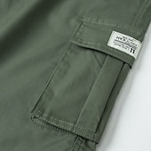 ieftine Clasic-Bărbați Pantaloni scurti tactici Pantaloni Scurți Cargo Pantaloni scurți de camping Σορτς πεζοπορίας Talie elastică Multi Buzunare Picior drept Simplu Confortabil la umezeală Purtabil Lungimea