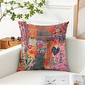 cheap Floral &amp; Plants Style-Beautiful Flower Decorative Toss Pillows Cover 1PC Soft Square Couch Cushion Case Pillowcase for Bedroom Livingroom Sofa Chair