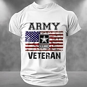 economico T-shirt Patriottici 250-4 luglio 2026 250° Giorno della Memoria T-Shirt a Maniche Corte 3D Stampata Patriottica Bandiera USA Collo Crew