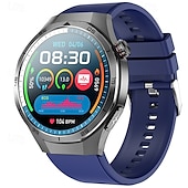 お買い得  スマートウォッチ-iMosi ET456 スマートウォッチ 1.56 インチ スマート·ウォッチ ブルートゥース ECG + PPG 温度監視 歩数計 と互換性があります Android iOS 女性 男性 ハンドフリーコール 防水 メディアコントロール IP68 46mmの時計ケース