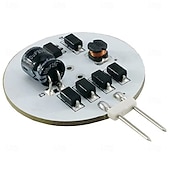 olcso Kéttűs LED-es izzók-g4 led izzó 20w halogén izzó csere bi-pin led tárcsa jc oldalcsap 12v-24v ac/dc szekrény alatti puck izzók 5/10 db