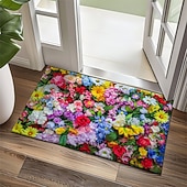 abordables Portes-Tapis de bienvenue floral tapis de cuisine tapis de sol tapis antidérapant tapis à zone résistant à l'huile tapis intérieur extérieur décoration de chambre tapis de salle de bain tapis d'entrée