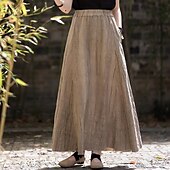 cheap Bottoms-Retro Vintage Medieval Skirt Women&#039;s Masquerade Casual Daily Adults&#039; Skirt