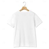 cheap Cotton Linen T-shirts-Men&#039;s T Shirt Moisture Wicking Shirts Short Sleeve V Neck Plain Sports Basic Casual Casual Navy Denim Blue Black Top Tee for Men