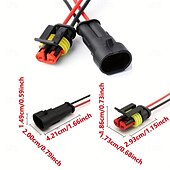 olcso Autós javítószerszámok-elektromos csatlakozó férfi női dugaszolóaljzat gyorscsatlakozó dugó 18awg autó vízálló vezeték autó teherautó motorkerékpár hajóhoz