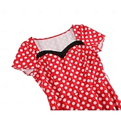 cheap Dresses-Retro Vintage 1950s Dress Swing Dress Polka dots Women&#039;s Carnival Masquerade Daily Wear Bachelorette Party Adults&#039; Dress Homecoming Dresses