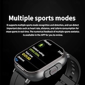 tanie Smartwatche-696 D8 Inteligentny zegarek 2.01 in Inteligentny zegarek Bluetooth EKG + PPG Krokomierz Powiadamianie o połączeniu telefonicznym Kompatybilny z Android iOS Damskie Męskie Odbieranie bez użycia rąk