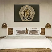 halpa Mandala Matto-Buddha Riippuva Tafelitaide Suuri Tafelimaalaus Koristevalokuva Taustakangas Verho Koti Makuuhuone Olohuone Koristus