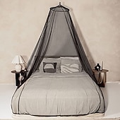 preiswerte Betthimmel &amp; Vorhänge-Bett-Baldachin Baumwolle Loft solid Kinder zusammenklappbare runde Hoop durchsichtige Moskito-Netz Mädchen Bett-Baldachin
