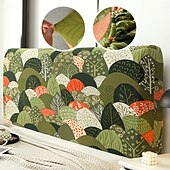 baratos Acessórios de cama-1 capa de cabeceira à prova de respingos de malha elástica jacquard capa de cabeceira para cama no quarto fácil de usar e limpar capa de cabeceira doméstica waffle