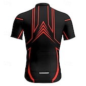 abordables Maillots pour hommes-Homme Maillot Velo Cyclisme Manche Courte Cyclisme Tee-shirt Maillot avec 3 poches arrière VTT Vélo tout terrain Respirable Séchage rapide Conception anatomique Mèche Jaune Rouge Bleu Des sports