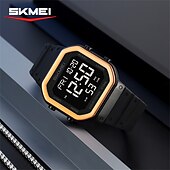 cheap Digital Watches-SKMEI Ins Wind Square Multi functional Waterproof Electronic Watch for Male and Female Students