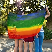 お買い得  ガーデンフラッグ、バナー-6月プライド月間 LGBTQ LGBT プライドフラッグ レインボー ハッピープライド屋外装飾 屋内用 グロメット付き 家庭 庭装飾 休日バナーサイン