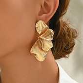 cheap Weddings &amp; Events-Women&#039;s Earrings Classic Flower Stylish Earrings Jewelry Gold For Wedding Party 1 Pair