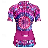 preiswerte Radtrikot Damen-Damen Radtrikot Grafik Kurzarm Fahhrad T-Shirt Trikot mit 3 Gesäßtaschen Mountainbike MTB Schnelltrocknend Anatomisches Design Feuchtigkeitsableitend Atmungsaktiv Sport Königsblau Blau Purpur