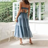 economico Abiti di Laurea-Per donna Abito Midi Abito Bianco Abito da laurea Abito Sottoveste Moda Moderno Compleanno Ferie Laurea Vestibilità regolare Semplice Senza Maniche Spalline sottili Nero Bianco Giallo Blu Estate