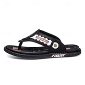 preiswerte Urlaubsandalen-Sportliche Flip-Flops aus Kunstleder für Herren mit sportlichem Logodetail – strapazierfähiges, lässiges Sommerschuhwerk für aktives Tragen