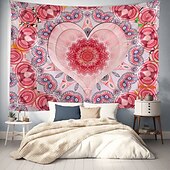 billiga Mandala Tapestry-Mandala Hängande Tapestry Vaggkonst Stort Tapestry Mural Dekor Fotograf Bakgrund Filt Gardin Hem Sovrum Vardagsrum Dekoration