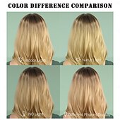 cheap Synthetic Trendy Wigs-Synthetic Wig Body Wave Curly Weave Asymmetrical Neat Bang Machine Made Wig 18 inch A1 Synthetic Hair Women&#039;s Classic Comfortable Color Gradient Yellow