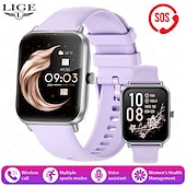 preiswerte Smartwatch-LIGE BW0903 Smartwatch Fitness Tracker Herzfrequenzmonitor Bluetooth Android iOS wasserdicht 1,96&quot;
