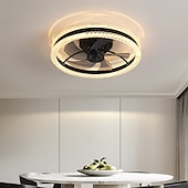 cheap Dimmable Ceiling Lights-52 cm Dimmable Ceiling Fan Metal Acrylic Modern Nordic Style 110-120V 220-240V