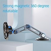 levne Držáky do auta-magnetický držák mobilního telefonu do auta z hliníkové slitiny univerzální teleskopický skládací držák na mobil proti otřesům nano silné lepidlo 360 otočný nastavitelný držák navigace
