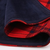 cheap Men&#039;s Button Up Shirts-Men&#039;s Shirt Casual Shirt Beach Shirt Fleece Shirt Button Up Shirt Red Royal Blue Blue Orange Green Long Sleeve Plaid Lapel Vacation Hawaiian Pocket Clothing Apparel Polyester Fashion Casual