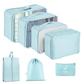 cheap Luggage &amp; Travel Storage-Compression Packing Cubes Set for Travel, Luggage Storage and Organizer, Folding Toiletry and Clothes Organizer