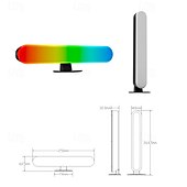 cheap LED Floor Lamp-LED Light Bars Mood Light  Multiple Lighting Effects Ambient Lighting Flow Light Bar Gaming/TV/PC/Room