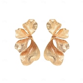 cheap Weddings &amp; Events-Women&#039;s Earrings Classic Flower Stylish Earrings Jewelry Gold For Wedding Party 1 Pair
