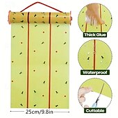economico Supporto e Cura degli Animali-1 rotolo di trappola per mosche gigante appiccicosa adatta per uso interno ed esterno - nastro a strisce gialle e rosse brillanti per il controllo di zanzare, mosche e insetti