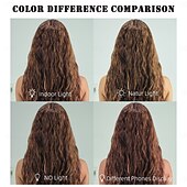 voordelige Synthetische trendy pruiken-Synthetische pruiken Losse krul Diepe Golf Gelaagd kapsel Diepe scheiding Machinegemaakt Pruik 71.1 cm A1 Synthetisch haar Dames Elastisch Klassiek Haar met highlights / balayage Donkerbruin