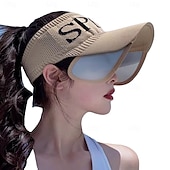 cheap Heating &amp; Cooling-Summer Womens Sun Visor Hat, Breathable Fly-Knit Stretchable Wide Brim Sun Hat, UV Protection for Travel &amp; Outdoor