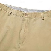 preiswerte Arbeitsshorts-Herren Schicke Shorts Arbeitsshorts Kurze Golfhosen Tasche Einfach Komfort Atmungsaktiv Knielang Outdoor Geschäft Sport Lässig Schwarz Khaki
