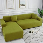 cheap Sofa Cover-Elastic Jacquard Fabric Sofa Cover Stretch Couch Cover Sectional L Shape Sofa Slipcover Corner Case for Living Room 1/2/3/4 Seat