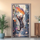 billiga Dörröverdrag-Rolig djur dansande dörrdekorationer dörröverdrag dörrgobeläng dörrgardin dekoration bakgrund inomhus/utomhus dörrbanner för främre dörr bondgård