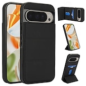 זול תיק טלפון אחר-טלפון מגן עבור גוגל Pixel 9 Pro Pixel 9 Pro XL Pixel 8 Pro Pixel 8 פיקסל 9 כיסוי אחורי עם מעמד מגנטי חריץ לכרטיס רטרו TPU עור PU