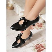 abordables Escarpins à petit talon-talons à lacets blancs vintage pour femmes – chaussures de mariage d'inspiration victorienne des années 1920 avec un élégant nœud en dentelle pour les mariées et les événements officiels